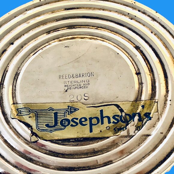 Reed & Barton Sterling Silver Candlestick Candle Holders Pair Weighted SAVANNAH - Picture 7 of 13